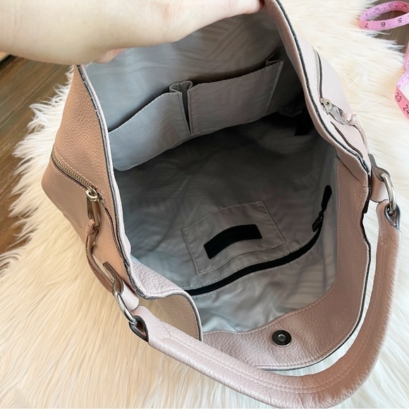 Rebecca Minkoff Mauve Leather Shoulder Bucket Bag - Picture 5 of 14